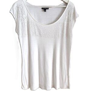 Maison Coupé white sequin detail top